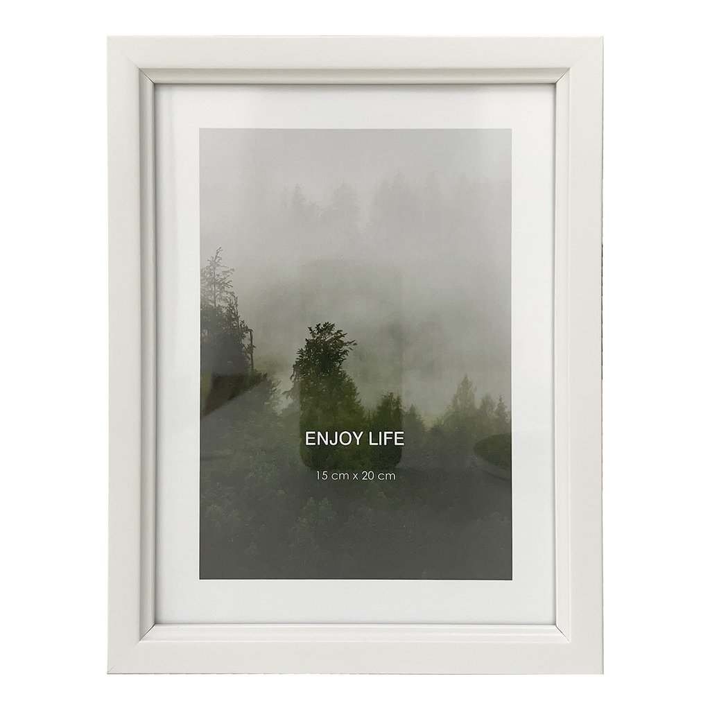 Fotorámik 15x20 s paspartou biela