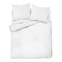 Bavlnená damašková posteľná bielizeň PURE, biela 160x200 cm