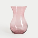 Transparentná ružová váza ASTA 18 cm
