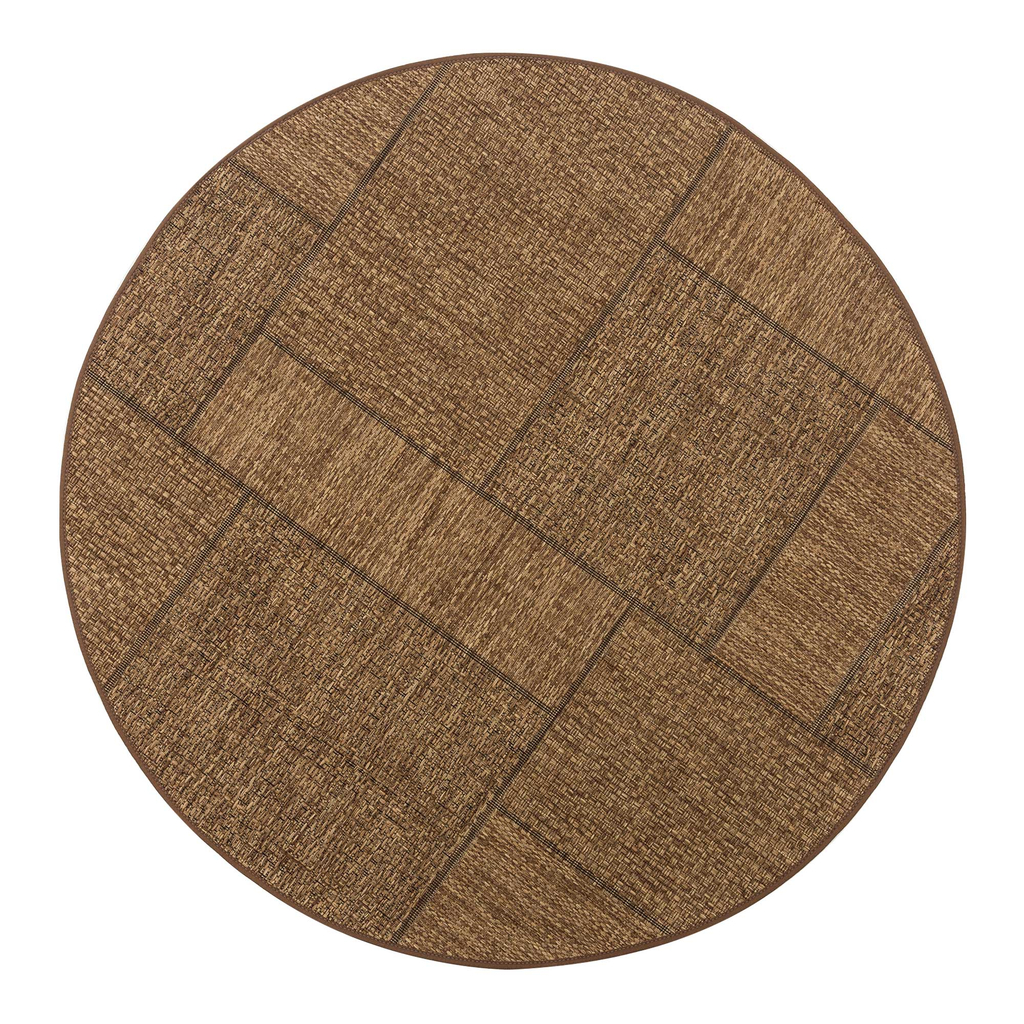 Vonkajší geometrický okrúhly koberec YUTA 120 cm