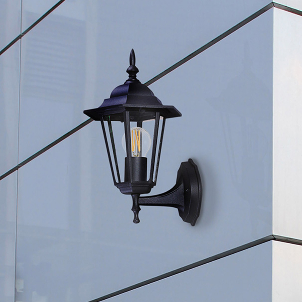 Vonkajšie klasické nástenné svietidlo STANDARD UP čierne