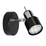 Nástenné bodové svietidlo čierne ORO STERNA