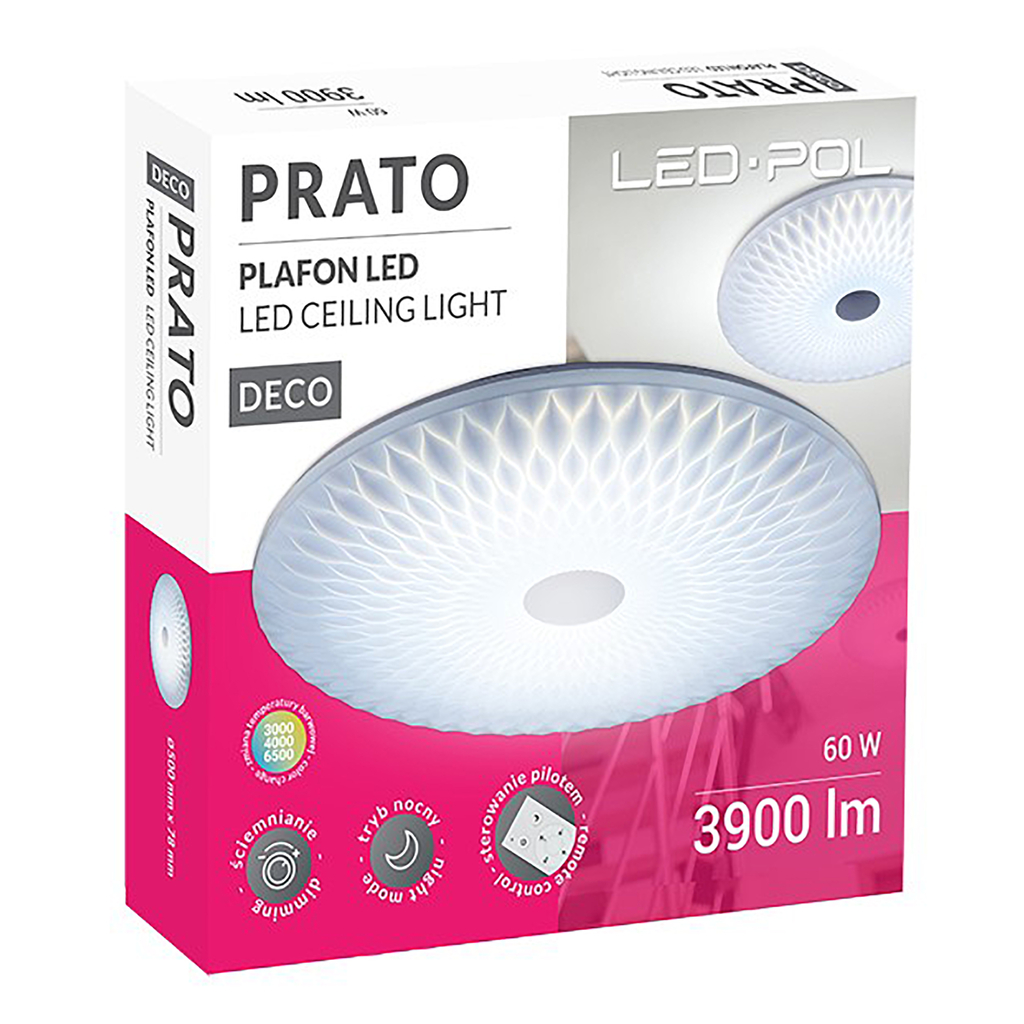 Stropná lampa ORO-PRATO LED 60W-DIM