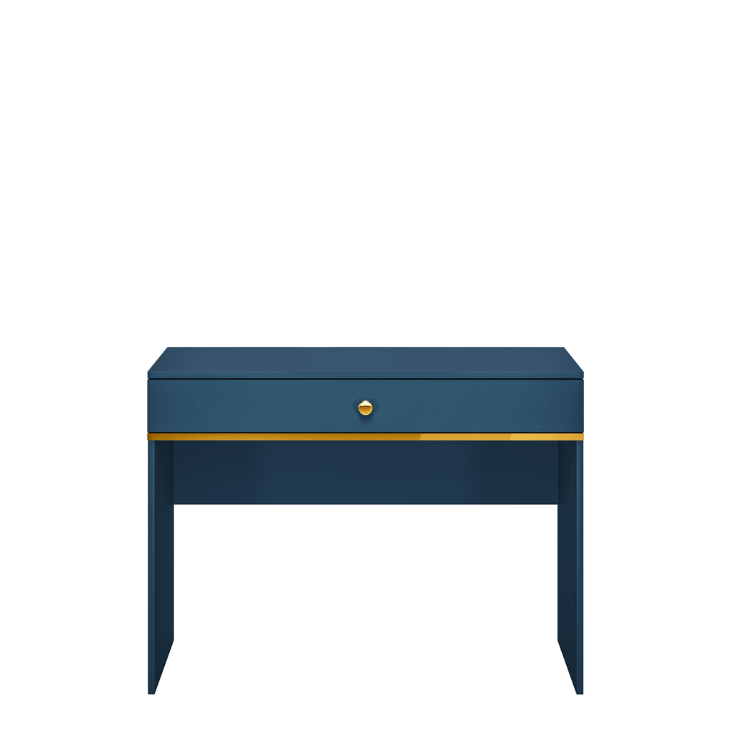 Toaletný stolík so zásuvkou tmavomodrý MARINE