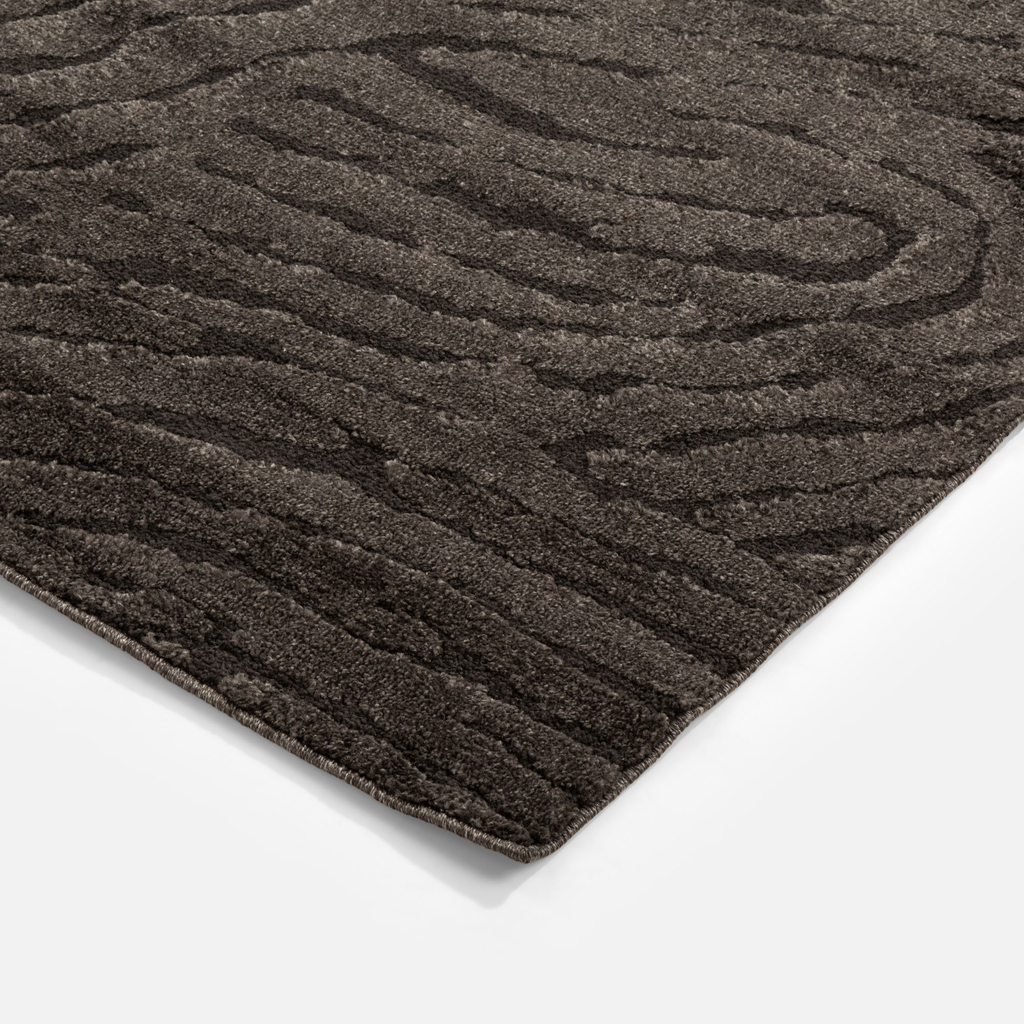 Moderný koberec čierny DEUS 80x150 cm