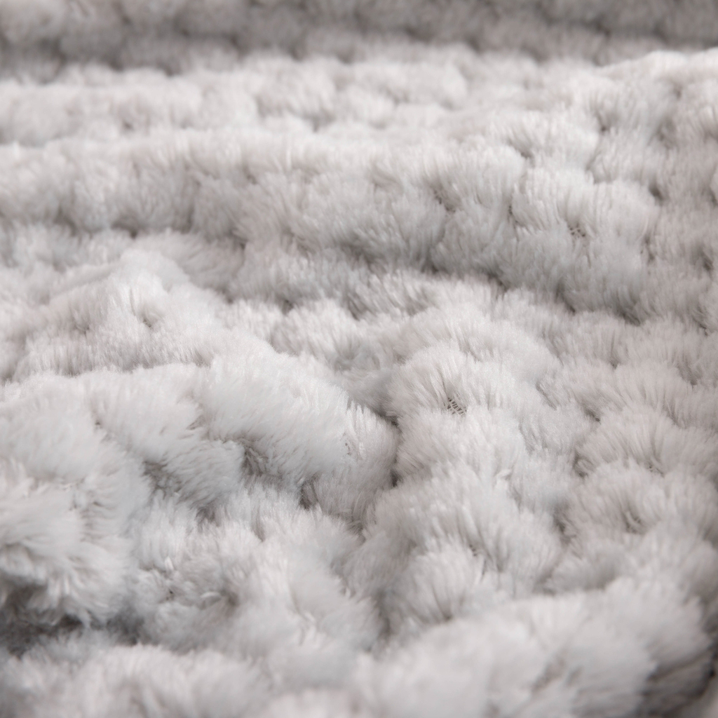 Strieborná deka POPPY 200x200 cm