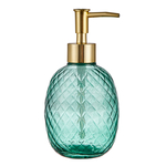 Dávkovač mydla drážkovaný zelený 17 cm