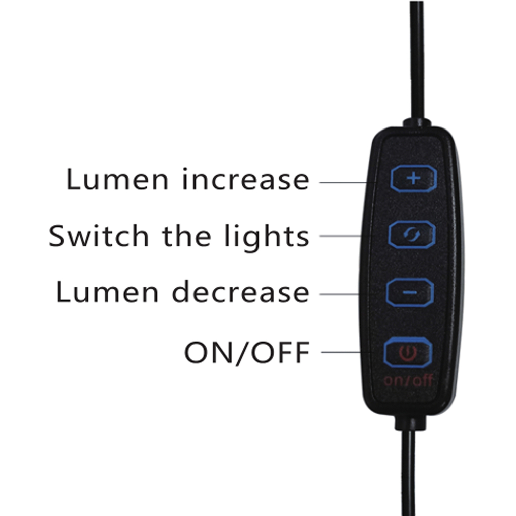 Lampa VLOG LED USB s klipom čierna RING LIGHT