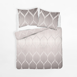 Béžová bavlnená posteľná bielizeň HOME SATIN 160x200 cm