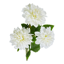 Umelý kvet biela dalia 66 cm