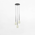 Závesné svietidlo s okrúhlou základňou v bielej farbe FIORE III