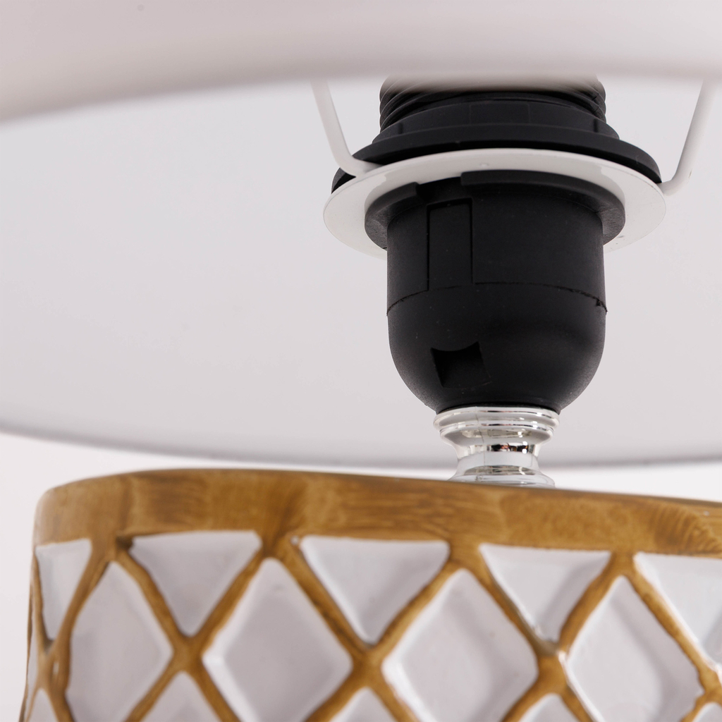 Lampa stołowa z abażurem 35 cm MIX