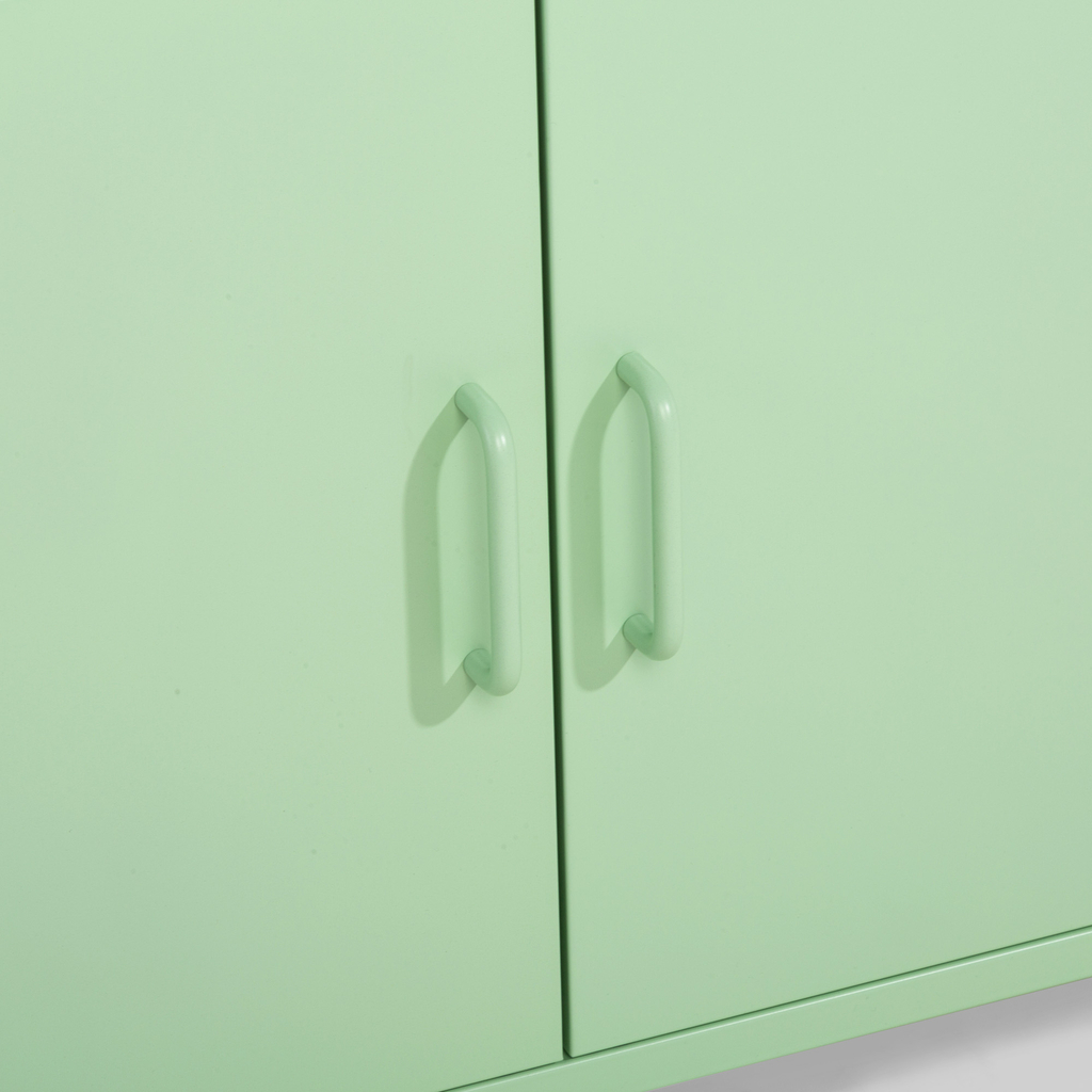 Komoda 2-dverová SOLANS svetlozelená