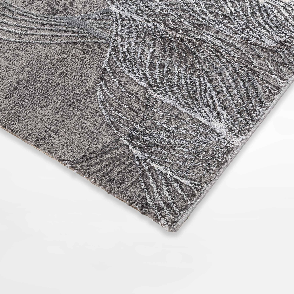 Koberec do obývacej izby SPAZZIO, sivý, 80x150 cm