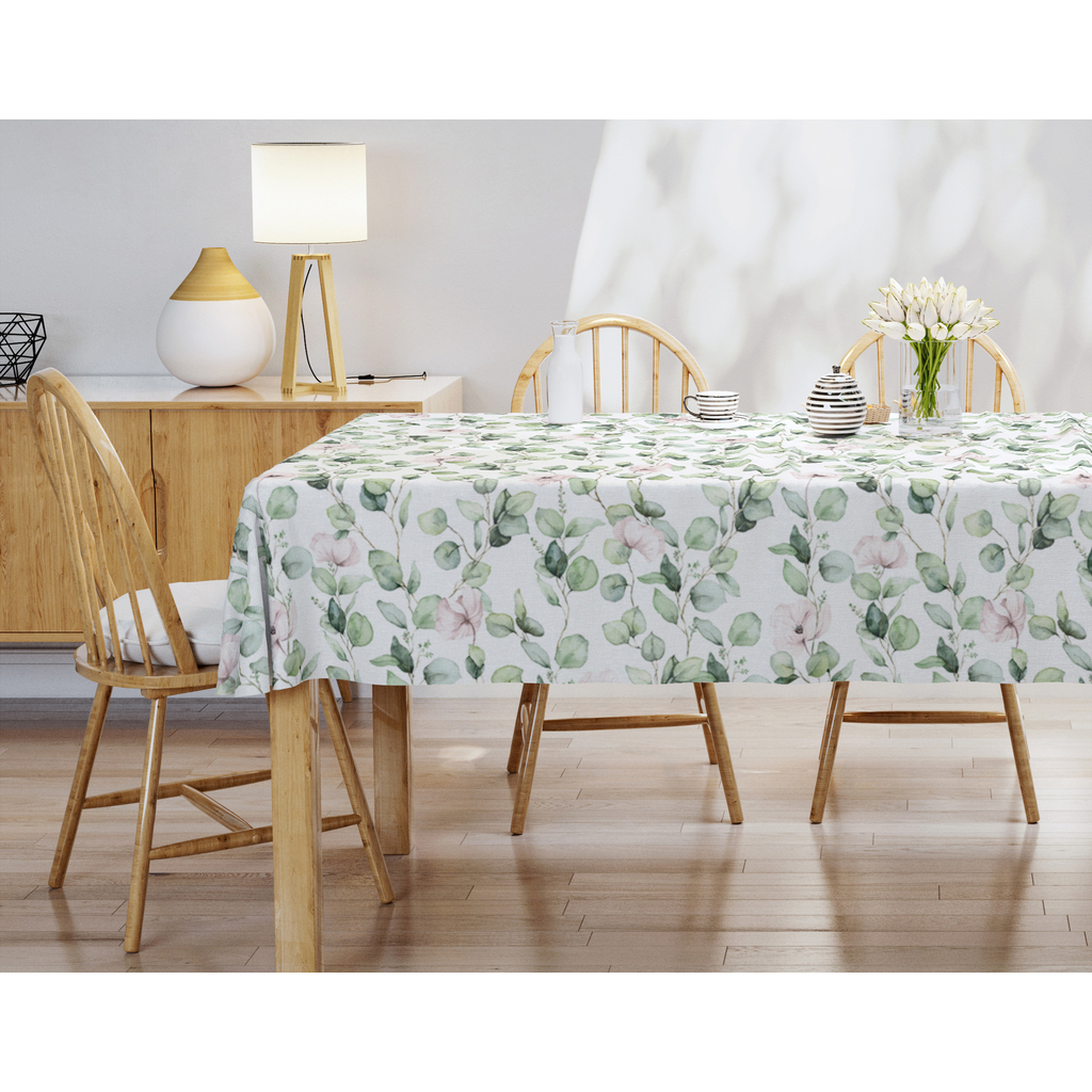 Obrus so zelenými kvetmi 110x160 cm