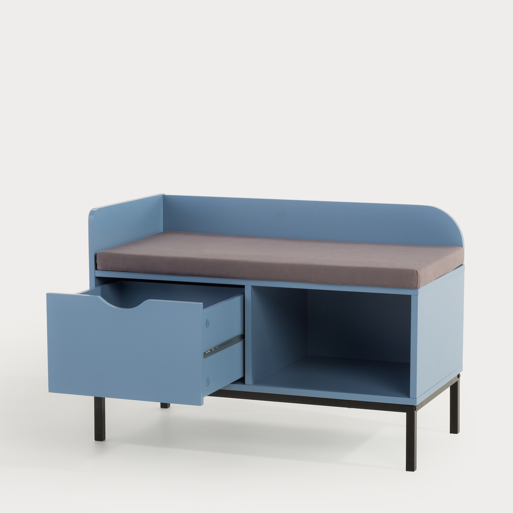 Skrinka na topánky SUAVE modrá