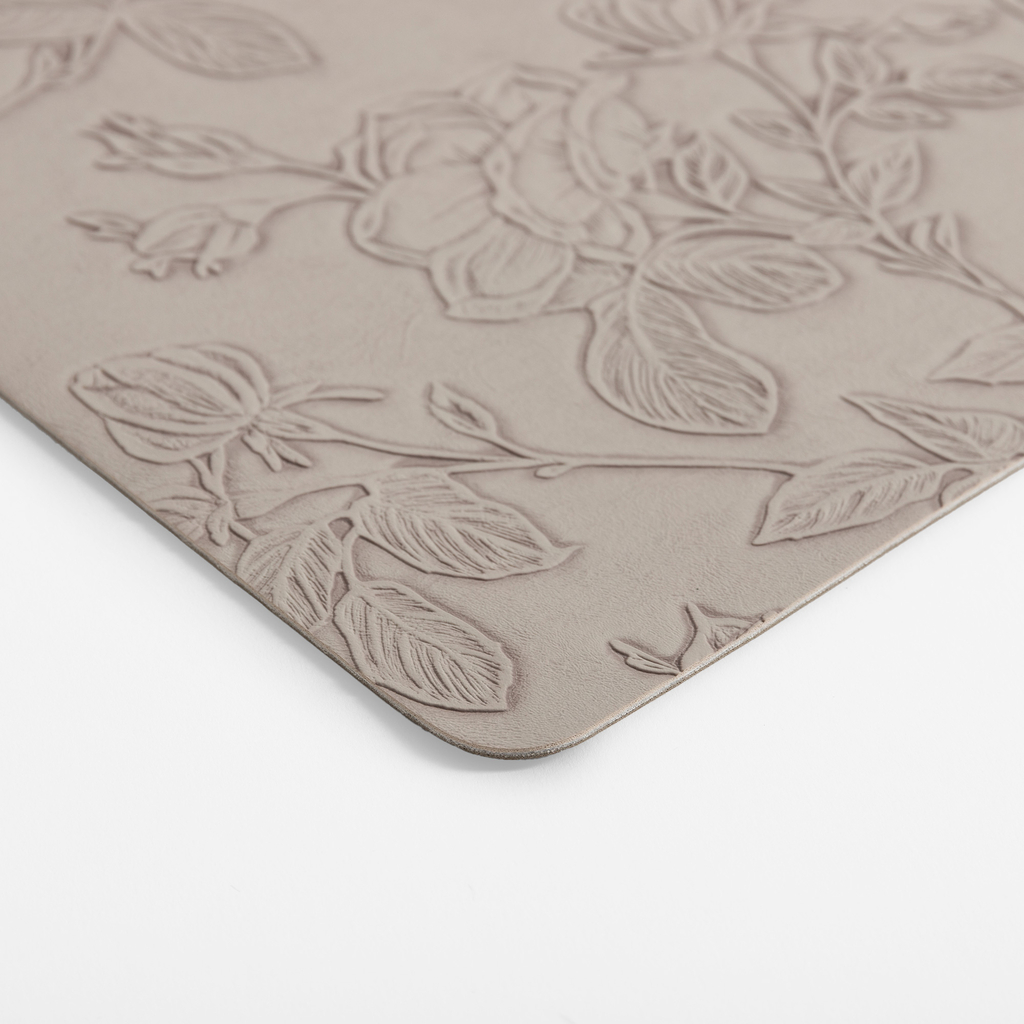 Podložka na stôl v sivej farbe KVETY 43x30cm