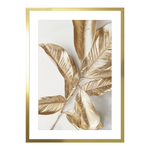 Obraz zlaté lístia GOLDEN LEAVES 53 x 73 cm