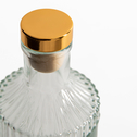 Fľaša z ryhovaného skla s korkovou zátkou 250 ml