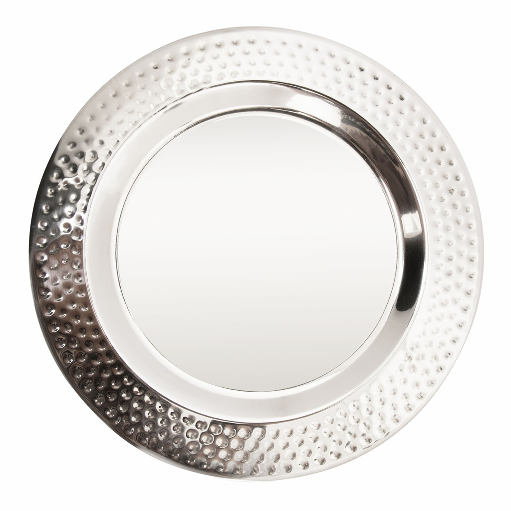 Okrúhly nerezový tanier SILVER 25 cm