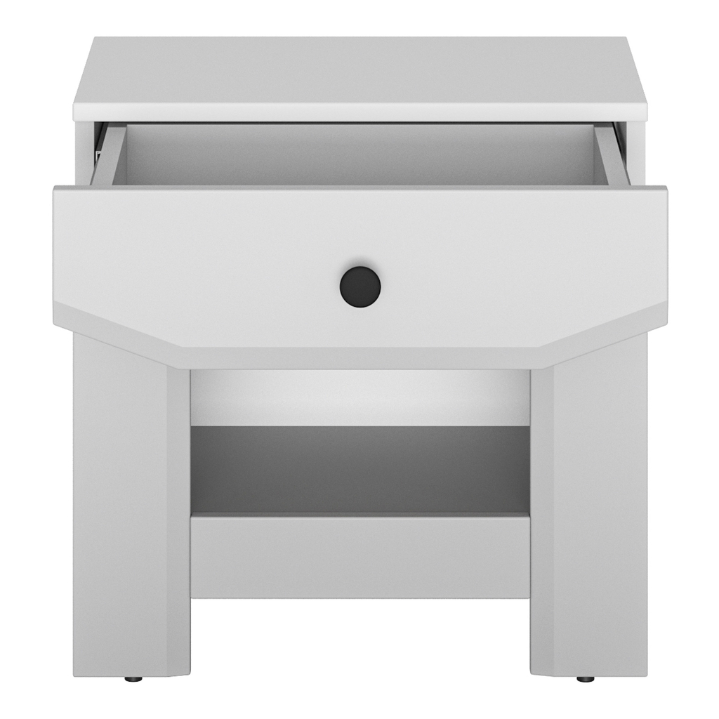 Nočný stolík biely TERNI 1S