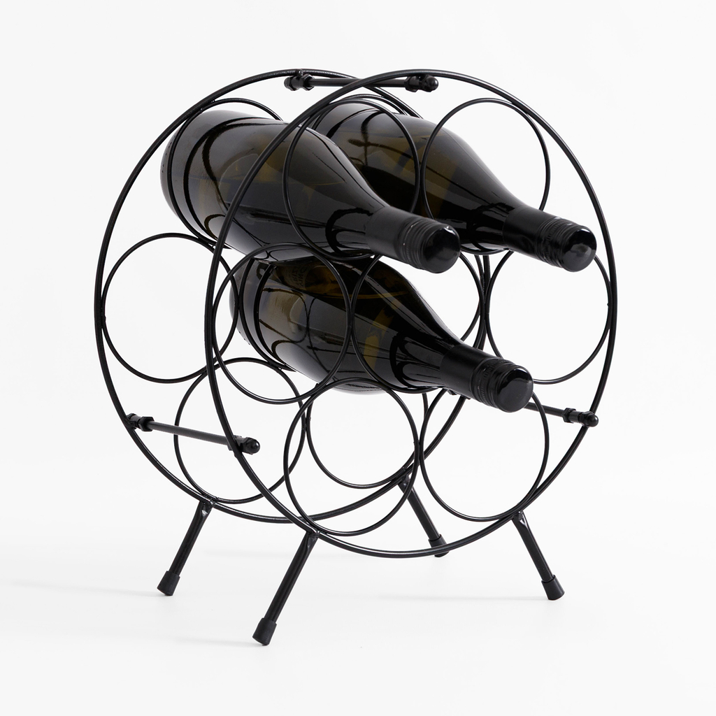 Stojan na víno kovový, na 7 fliaš