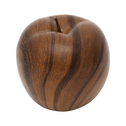 Keramická dekorácia jablko efekt dreva 9 cm