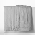 Prehoz na posteľ svetlosivý CLOUD 220x240 cm