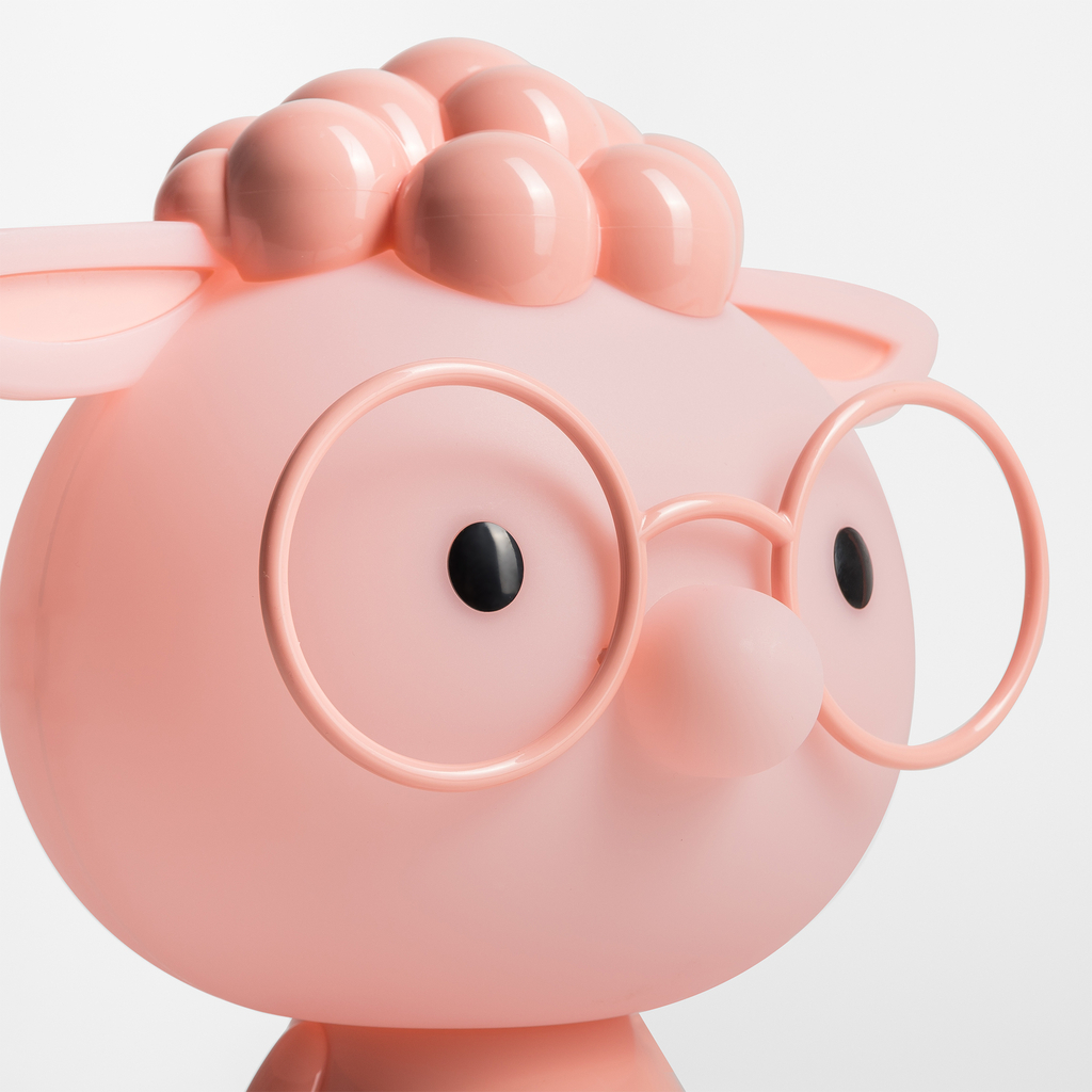 Nočná LED lampa ružová OVCA