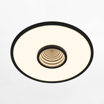 Okrúhle LED stropné svietidlo s efektom hĺbky čierne TORO