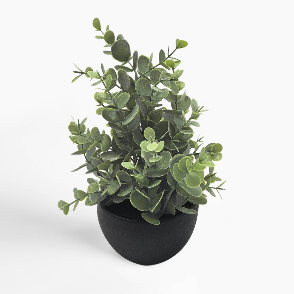 Umelá rastlina v kvetináči v bielej farbe 28 cm