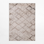 Koberec SPAZZIO s kosoštvorcovým vzorom, krémový, 120x170 cm