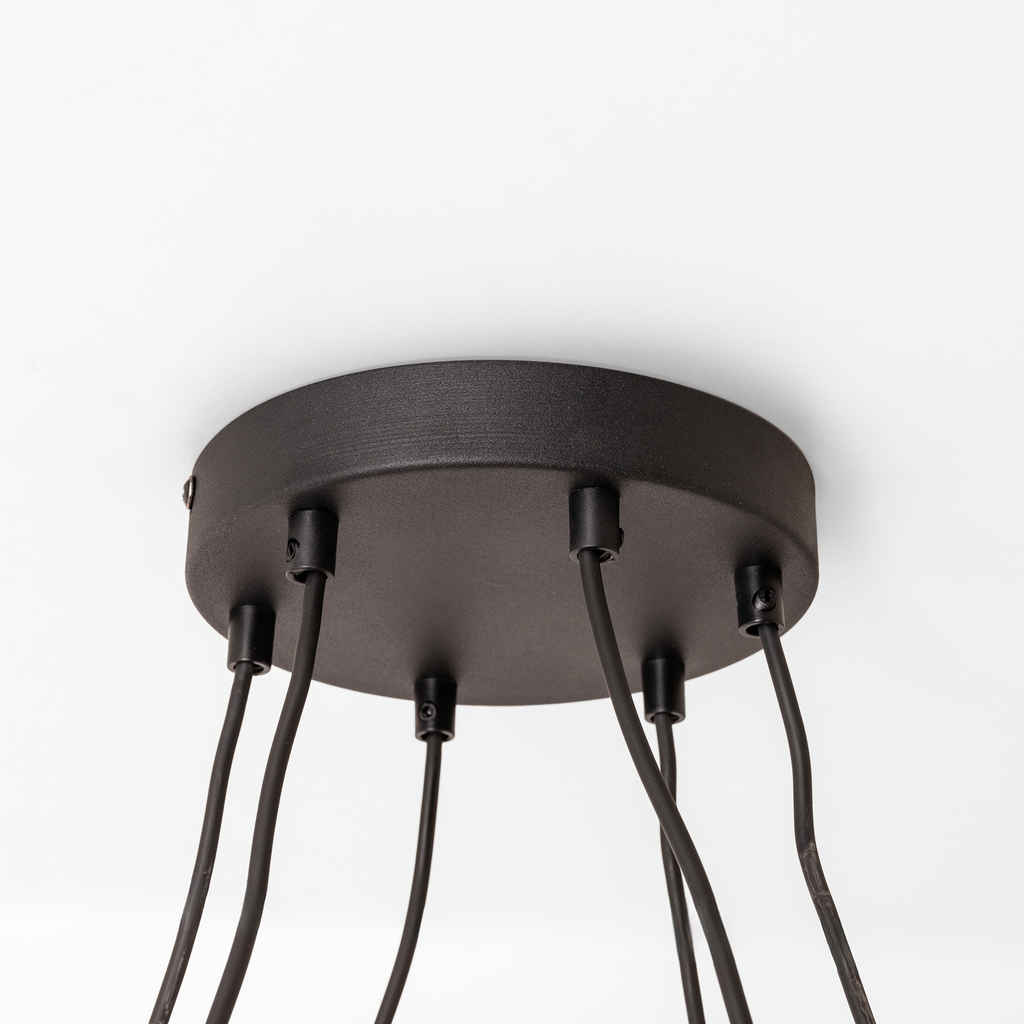 Závesné svietidlo HELIX 6 WOOD zo svetlého dreva