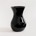 Sklenená váza ASTA čierna 18 cm