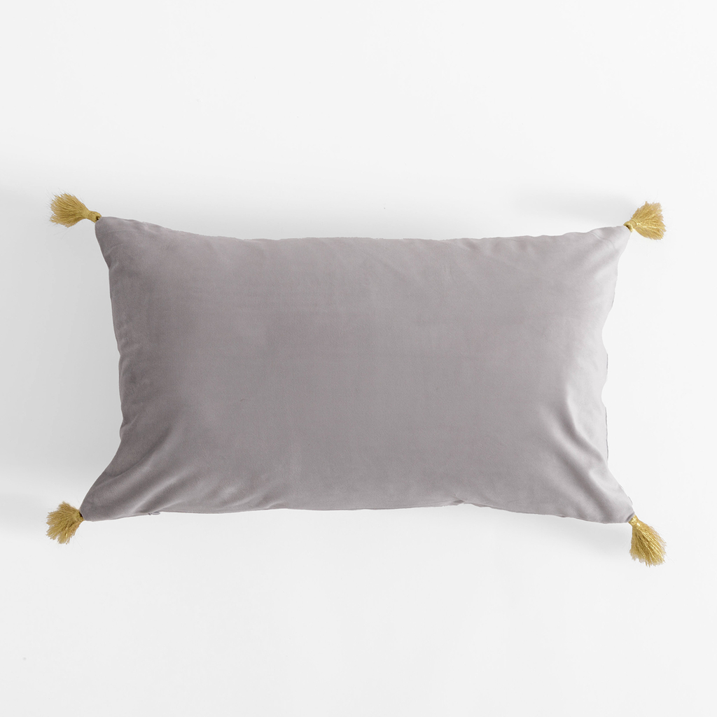 Dekoračná obliečka na vankúš v striebornej farbe DJERBA 30x50 cm