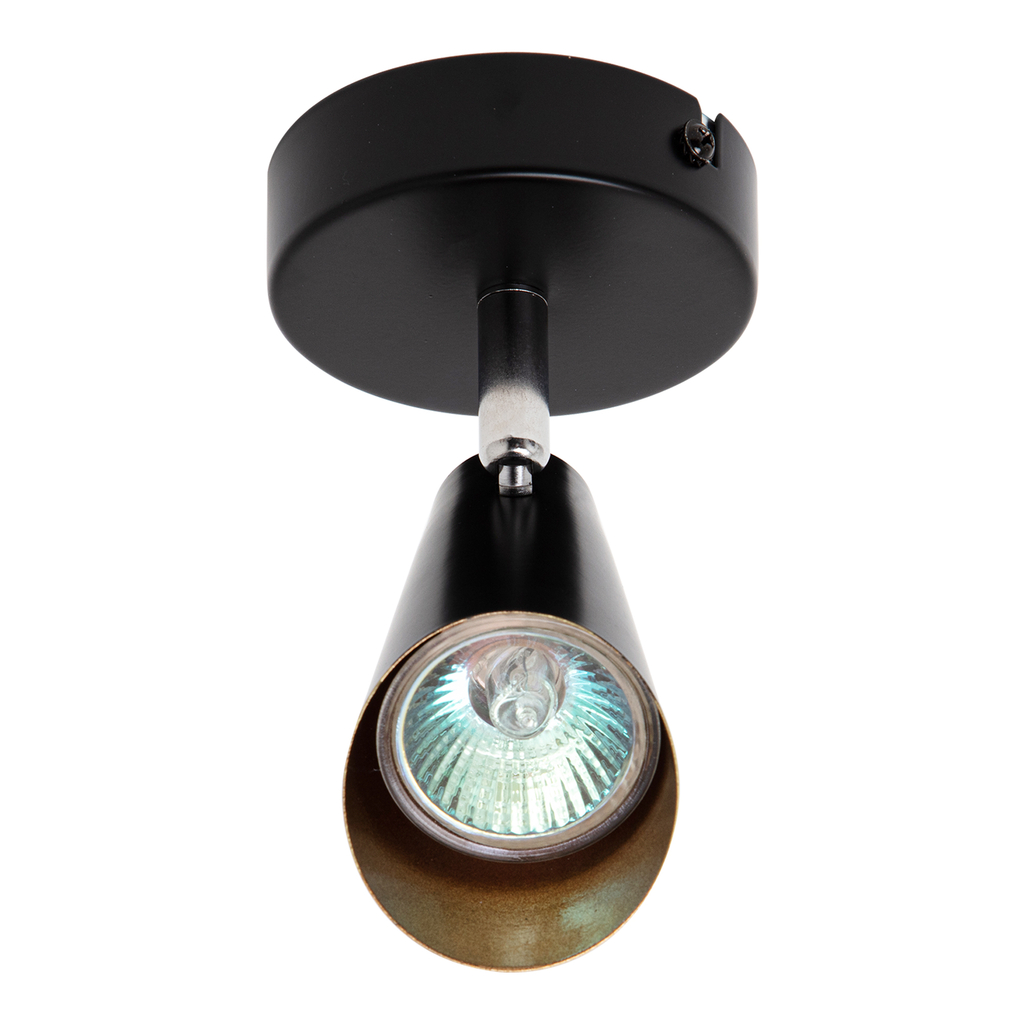 Nástenné svietidlo ORO AQUILA reflektor čierno-zlatý