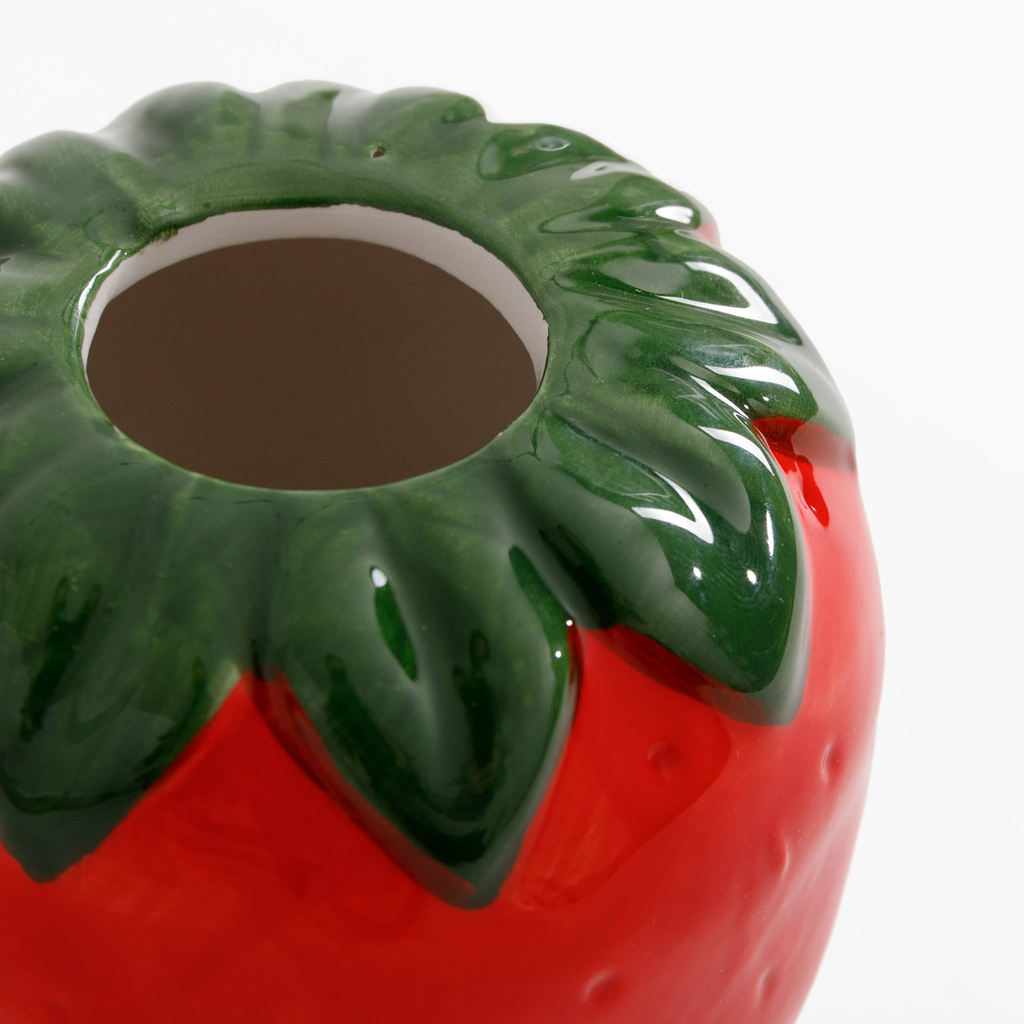 Dekoratívna váza v tvare jahody 10 cm