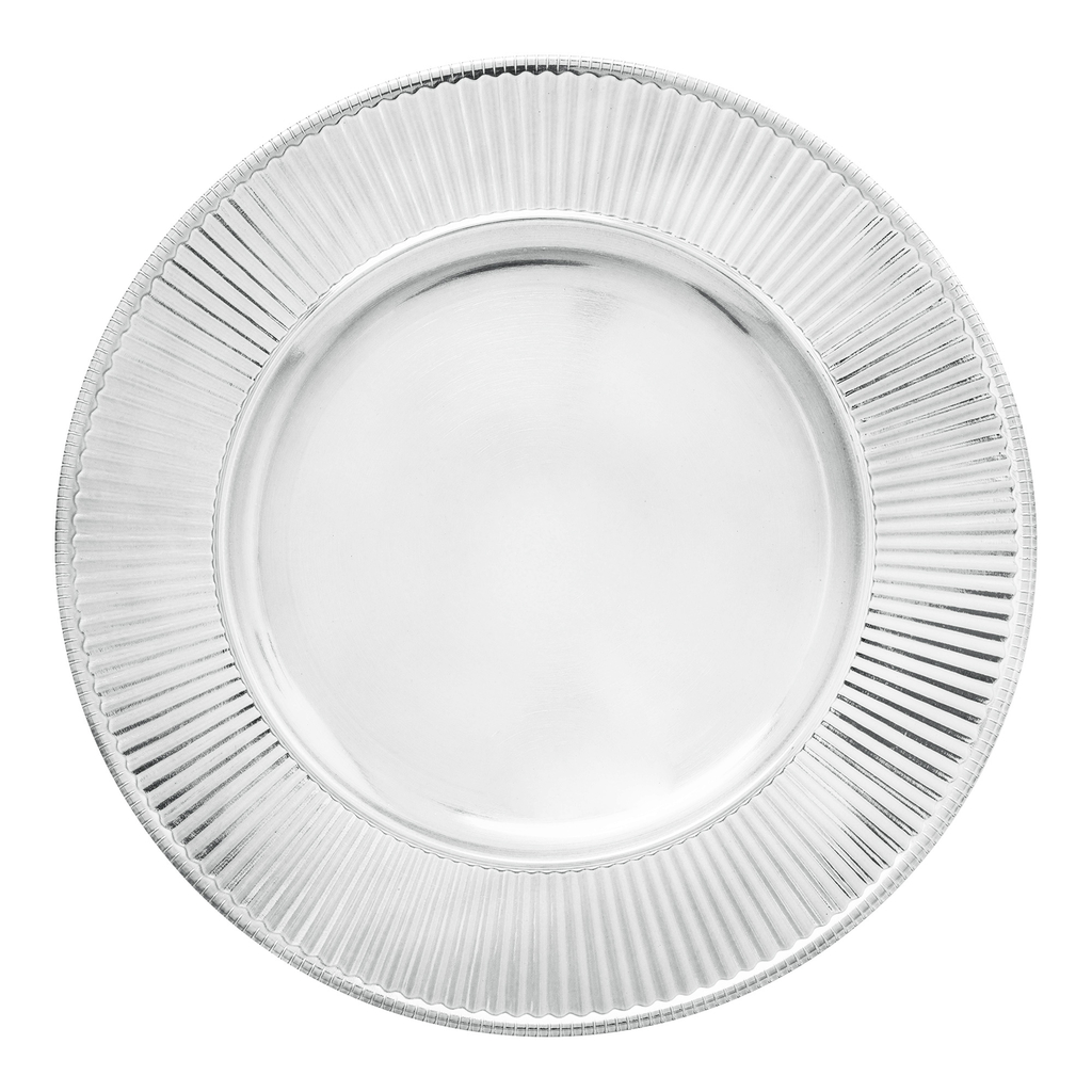 Ozdobný strieborný tanier 33 cm