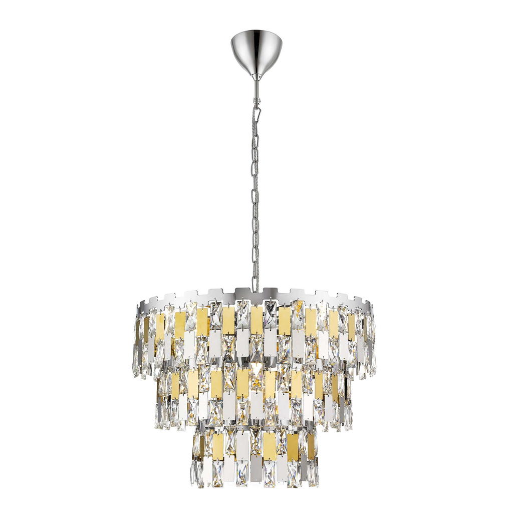 Zlatý luster ANZIO 49 cm