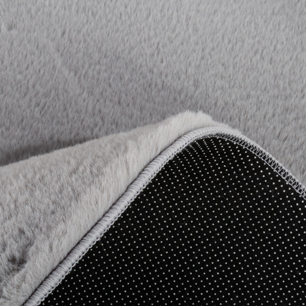 Okrúhly koberec RABBIT, strieborný, 120 cm