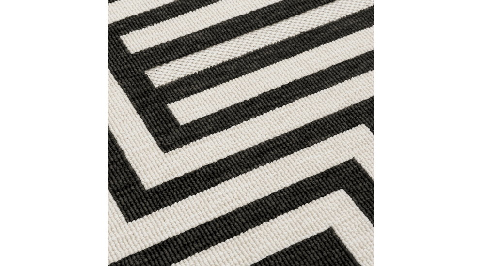 Vonkajší koberec STIARNA s čiernym vzorom 120x170 cm