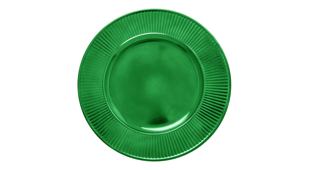 Ozdobný tanier zelený 33 cm