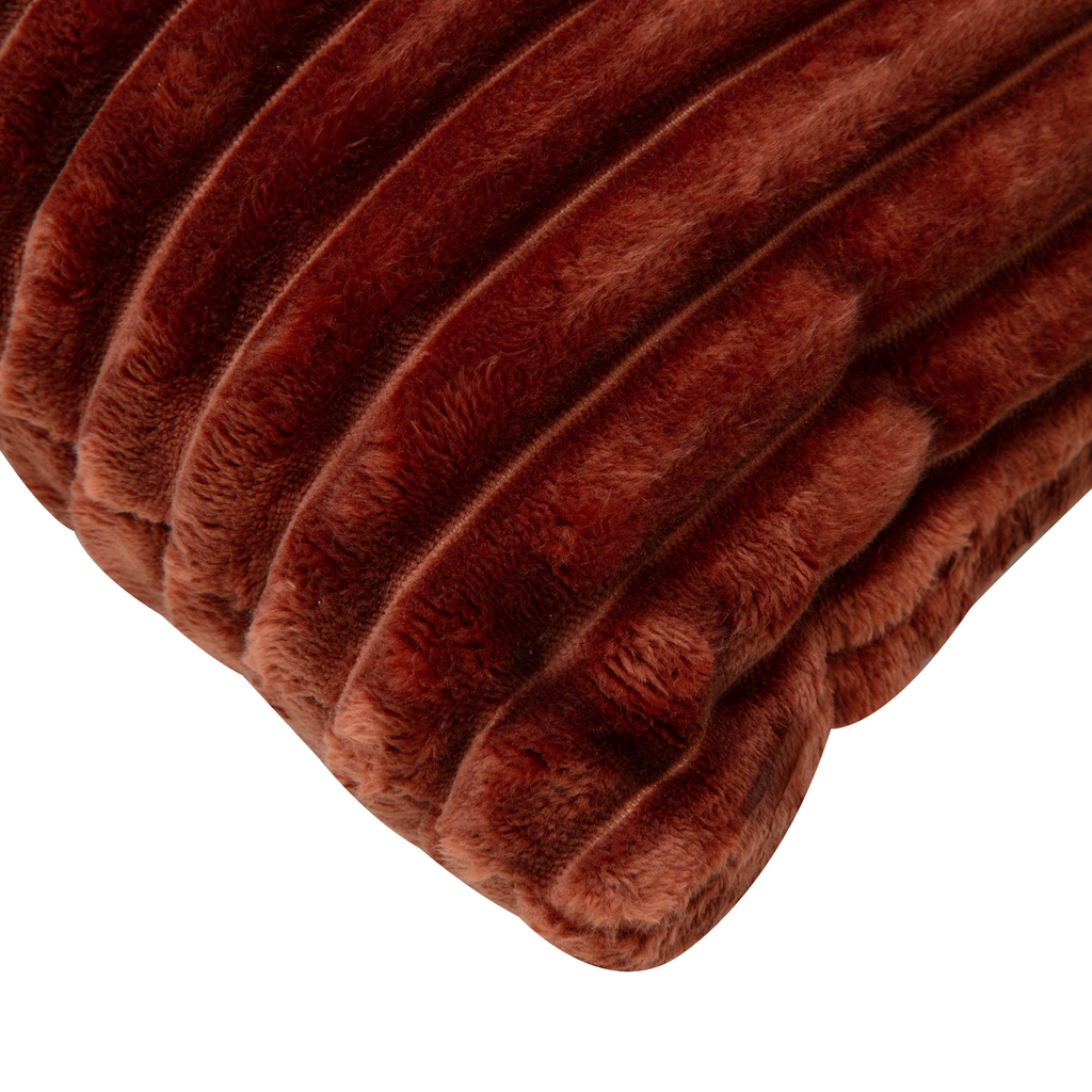 Dekoračný vankúš TILIA do obývačky, tehlový 50x50 cm