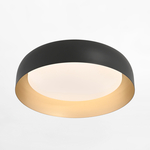 Stropné svietidlo LED čierno-zlaté OSKO s diaľkovým ovládaním fi 40 cm