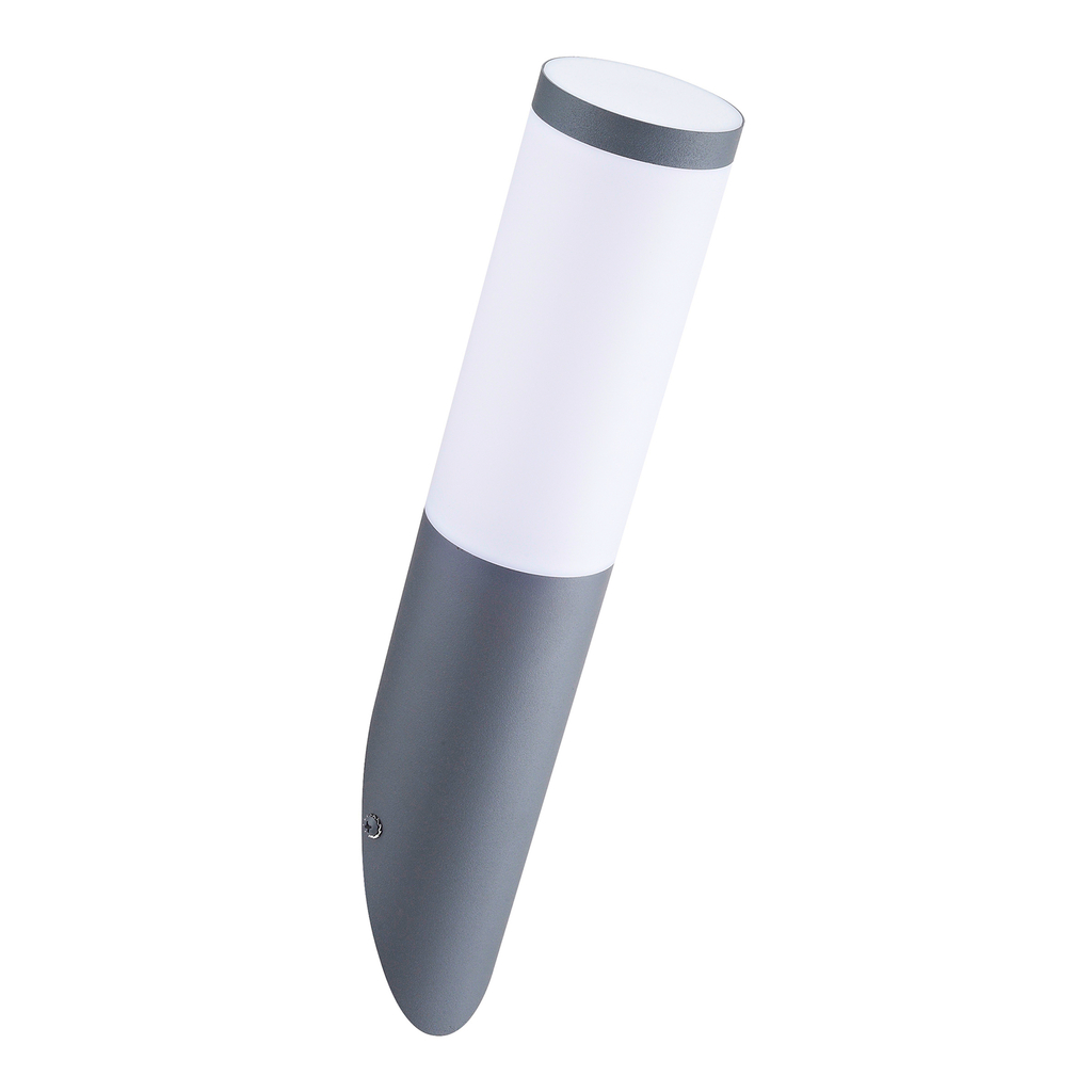 Vonkajšie nástenné svietidlo šikmé bielo-sivé OSLO