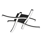 Čierna stropná lampa LED ROUTE hashtag