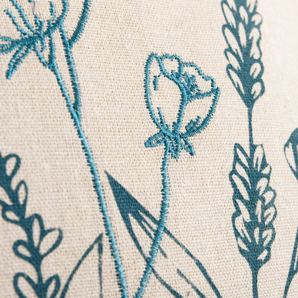 Dekoračná obliečka so strapcami modrá FLORIA 45x45 cm