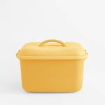 Úložný box na kolieskach, žlté, 40x32x26 cm