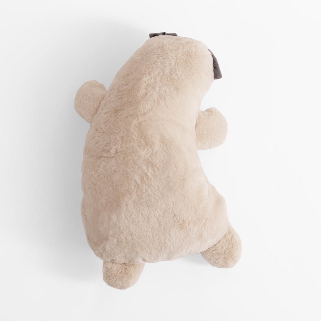 Vankúš plyšák mops HUGGIE 50x33 cm