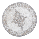 Retro sivý okrúhly koberec SALSA 100 cm